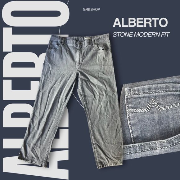 ALBERTO Stone Modern Fit Jeans Men’s W40 L34 - Picture 1 of 8